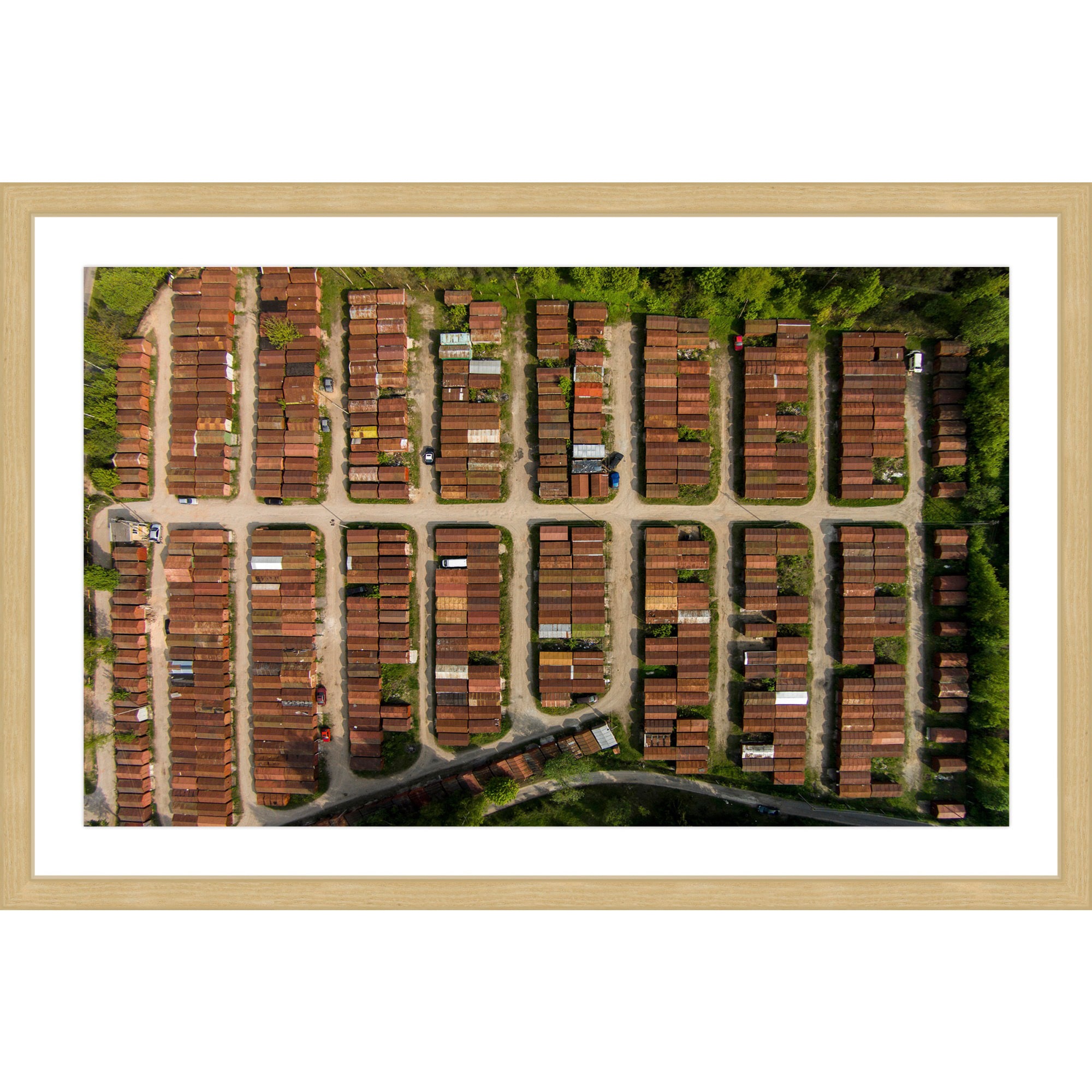 Marmont Hill "Boxcar Rows" by Karolis Janulis Framed Painting Print