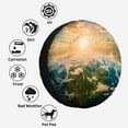 Earth Space Sun Rising Polyester Universal Spare Wheel Tire Cover