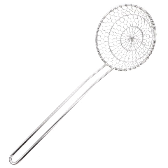 PAMINGONO Kitchen Food Strainer Skimmer Stainless Steel 1Pc 13.8x5.1x2in