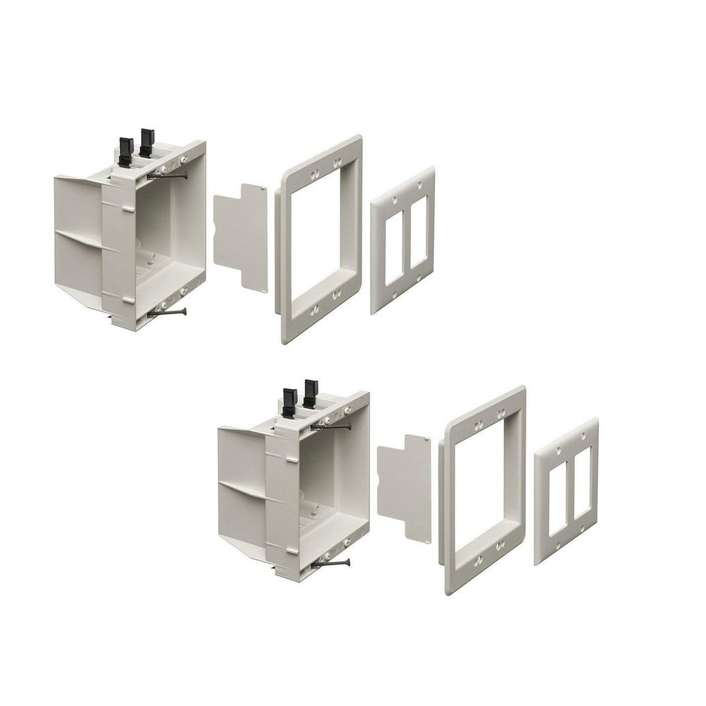 iMBAPrice DVFR2W1 (2Gang) Recessed Electrical Outlet Mounting Box w