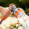 thumbnail image 1 of shyuyusa 9-Function Adjustable Water Gun Nozzle, Multipurpose Plastic Sprinkler Head, Variable Flow Spray Accessory for Car Washing Garden Irrigation, 1 of 7