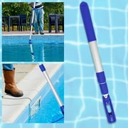 Pool Pole Aluminum Telescoping, 3 Feet Telescoping Swimming Pool Cleaning Poles, Adjustable Telescopic Pole, For Skimmer Net,Brush,Vacuum Head, Universal 1.25