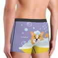 thumbnail image 5 of Kll Corgi Washing In Bathtub Men'S Cotton Boxer Briefs Underwear-Medium, 5 of 9