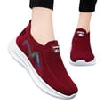 thumbnail image 3 of NOKIO Women's S𝗅ip On Sneakers Lightweight Soft Sole Shoes Breathable Fly Woven Mesh Sneakers Laceless Hands-Free Running Shoes Comfortable Athlet𝗂c Shoes Casual Fashion Non-S𝗅ip Walking Shoes, 3 of 8