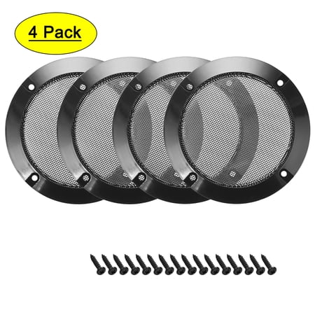 4pcs 2  Speaker Grill Mesh Decorative Circle Woofer Guard Protective Cover Audio Parts Black price history on PriceWatchPro