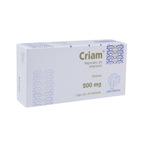 Criam tabletas 40 pzas de 200 mg c/u