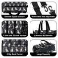 thumbnail image 3 of Teacher Tote Bag,Jack Russell Terrier Teacher Utility Tote Bag,Large Work Tote Bags for Women with Multiple Pockets,Top Zipper Closure,13.8x10.6x6.7 Inch, 3 of 5