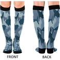 thumbnail image 2 of 1 Pairs Shark Compression Socks for Women Men Knee High Stocking for Running, Athletic, Medical Gift, 2 of 7