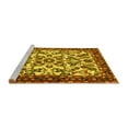 thumbnail image 2 of Ahgly Company Machine Washable Indoor Rectangle Animal Yellow Traditional Area Rugs, 6' x 9', 2 of 4