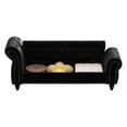 thumbnail image 4 of Classic Nailed Style / Bedroom Seating and Item Storage / Comfortable Velvet Chaise, 4 of 5