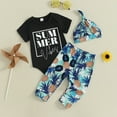 thumbnail image 7 of Sopiago Baby Boy Summer Clothes Outfits Letter Prined Romper Pants Set Baby Boys' Clothing Sets 3-6 Months,Black, 7 of 7