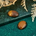 thumbnail image 4 of 2Pcs Natural Tiger Eye Worry Stone Crystal Therapy Gemstones Chakra Reiki Oval Shape Thumb Stones for Stress Relief Anxiety Rubbing Balancing Massage Pocket Palm Brown, 4 of 7