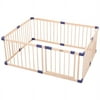 Kingway Furniture Baby Wood Saftey Gate with Blue connector