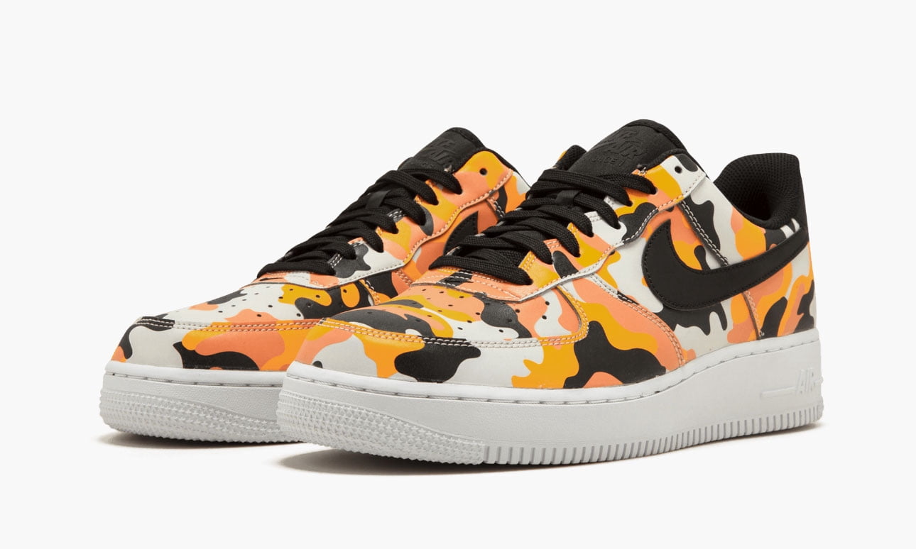 NIKE Mens Air Force 1 '07 LV8 Country Camo, Team Orange/Black, 8.5 -  Walmart.com