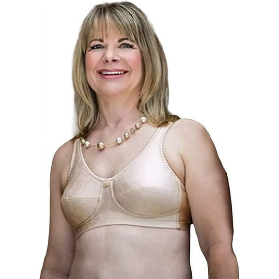 American Breast Care 103 Rose Bra Beige | Beige Pocketed Mastectomy Bras