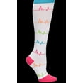 thumbnail image 4 of Nurse Mates Women's Mild Compression Socks, Regular Calf - EKG, 4 of 29
