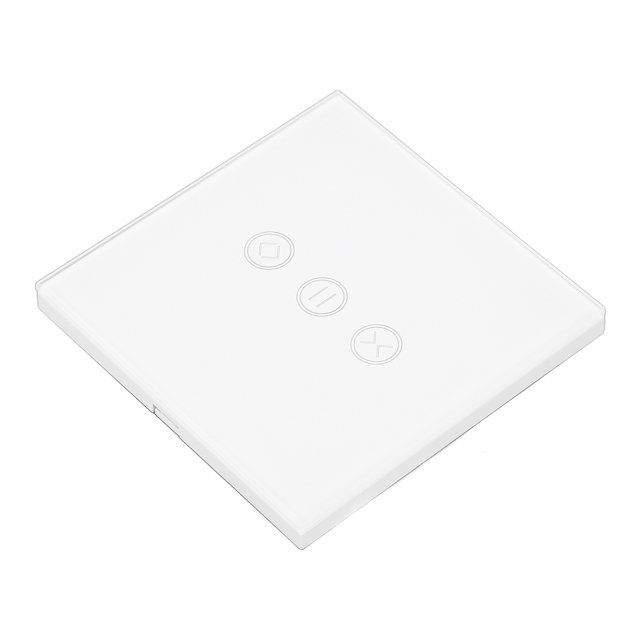 Interruptor de cortina inteligente con control remoto inalámbrico WiFi, interruptor de pared táctil con motor eléctrico para persianas enrollables de dormitorio, CA 100-240 V