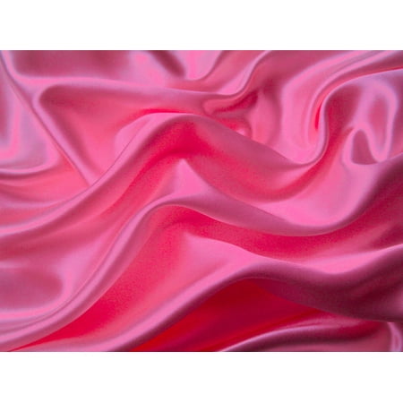 - 4Pc 400TC Satin Bed Sheet Pillowcase Set Lingerie Silky Charmeuse Hot Pink Queen