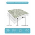 thumbnail image 5 of Quilts Twin Size Bedding Set, Sage Green Paisley Boho Lightweight Quilted Comforter, Abstract Art Floral Aesthetic Soft Reversible Bedspread Coverlet with Pillow Covers for All Season, 68" x 86", 5 of 7