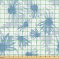 thumbnail image 2 of Ambesonne Floral Fabric by the Yard Upholstery, Chamomile Petal Pastel Bloom, 10 Yards, Pale Ceil Blue and White, 2 of 5