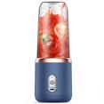 thumbnail image 1 of EASTIN Portable Blender Cup Automatic Small Glass Juice Cup for Travel Sports Kitchen  Blue Single Cup Without Cover, 1 of 7