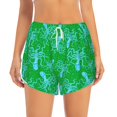 thumbnail image 2 of Balery Octopus1 Pantalones cortos deportivos para mujer con forro y dos bolsillos, elásticos, para entrenamiento, gimnasio, yoga-Large, 2 of 7