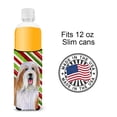 thumbnail image 4 of Carolines Treasures LH9240MUK Bearded Collie Candy Cane Holiday Christmas Ultra Hugger for slim cans Slim Can multicolor, 4 of 6