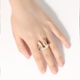 thumbnail image 5 of Rings Rabbit Ears Rose Flower Painting Oil Open Ring Women's Jewelry Accessories for Elegant Style, 5 of 5