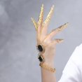 thumbnail image 4 of de danza del vientre declaración india para fiesta de disfraces de Halloween Negro Zulema Pulsera Danza del Vientre, 4 of 7