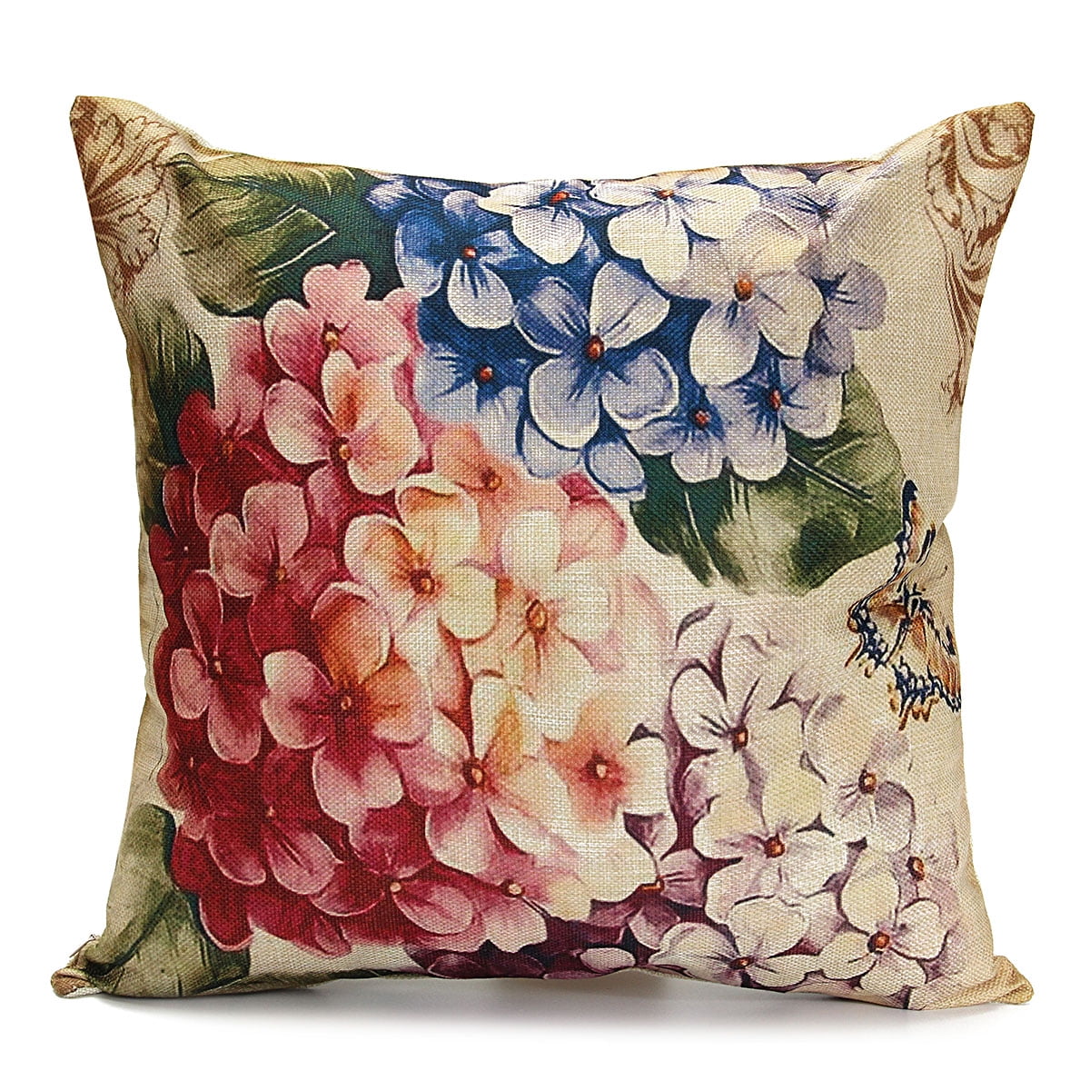 64 Color Floral Leaf Cushion Garden Pillow Case Cover Home Decoration 18 x 18 in 