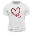 thumbnail image 4 of hotojiny Valentine's Day Shirt Men Stylish Printed T-Shirts Summer Crew Neck Short Sleeve Casual Tops Valentine Tees, 4 of 4