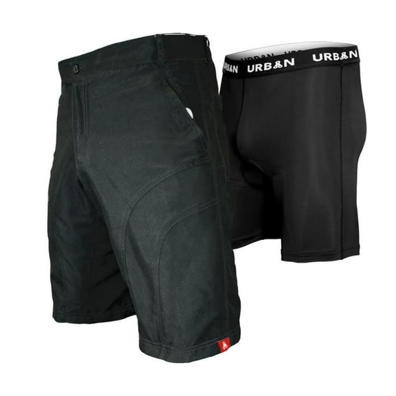 THE PUB CRAWLER - Men's Loose-Fit Bike Shorts for Commuter Cycling or Mountain Biking, with Secure Pockets and padded undershorts