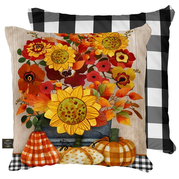 Briarwood Lane Fall Indoor/Outdoor Pillow 17x17 Autumn Bouquet For Fall Pillow
