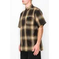 thumbnail image 4 of Victorious Men's Old School Plaid Flannel Short Sleeve Shirts VSS30 - BROWN - LRG, 4 of 6