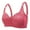 Hot Pink, variant on T-Shirt Bras for Women Push Up Breathable Support Bra for Sleep Wireless Bra, 40B, Watermelon Red