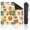 Color 1, variant on Mahjong Mat 31.5" x 31.5" Geometric Mid Century Modern Circles Lines Orange Green Black Beige Non-Slip Noise Reduction American Mahjong Tiles Table Cover for Dominoes Poker Card Board Games Gift
