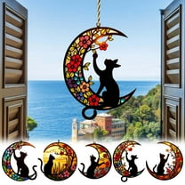 Hometravel Kittens Window Decoration Hanging, Cute Cat Design Window Ornament, Decorative Cling Art for Home Windows and Glass Surfaces