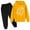 #A03 Yellow, variant on TGPMGRZ Hoodie Sweatsuit Set for Boys Pullover Hoodie and Athletic Jogger Pants Athletic Jogger Sets #A01 Pink, 5-6 Years