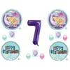 Barbie Mermaid 7th Happy Birthday Party Balloons Decoration Supplies Ocean