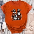 thumbnail image 4 of Dadaria T-Shirt pour Femmes Chemise Orange Manches Courtes Col Rond Été Chandail Blouses m, 4 of 5