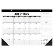 Luckky Desk Calendar 2025-2026, Desk Top Calendar from Jan. 2025Desk Calendar 2025-2026, Desk Top Calendar from Jan. 2025 to Jun. 2026, 17” x 12” Large School Year Desk Wall Calendar