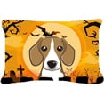thumbnail image 1 of Halloween Beagle Fabric Decorative Pillow, 1 of 1