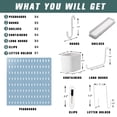 thumbnail image 4 of Kit de tablero perforado para montaje en pared RIVTUN de 64 cm x 64 cm con accesorios, 4 of 7