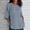 Sky Blue, variant on ALLLIST Womens Tops 3/4 Sleeve Cotton Crew Neck T-Shirts Beige Plain Fashion Shirts Ladies Tops