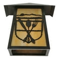 thumbnail image 5 of Meyda Tiffany 116862 9" W Lake Clear Lodge Silverware Wall Sconce - Beige, 5 of 5