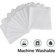 thumbnail image 6 of 13pcs Handkerchiefs for Men, Soft Cotton Hankies, 15''x15'' Classic White Pocket Square, 6 of 9