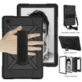 thumbnail image 2 of Galaxy Tab A7 Case 2020,Hybrid Shockproof Rugged Heavy Duty Full-Body Drop Protection Stand Kids Case with Shoulder Strap for Galaxy Tab A7 10.4" 2020 SM-T500/T505/T507,Black, 2 of 7