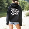 thumbnail image 4 of BLESS YOUR HEART Graphic Unisex Fleece Hooded Sweatshirt, 4 of 10