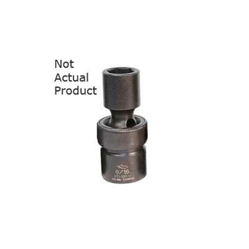 K Tool 33522 Impact Socket, 1/2" Drive, 11/16", 6 Point, Flex, Shallow