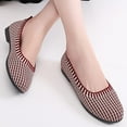 thumbnail image 6 of EHQJNJ Ladies Casual Shoes with Arch Support Flat Shoes for Women Round Toe Ballet Leisure Shoes with Arch Support Washable Comfortable Knit Shoes Wide Width Casual Shoes for Women, 6 of 8